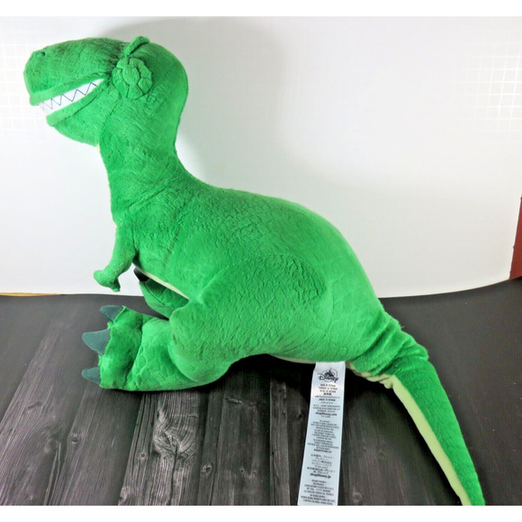 Rex T-Rex Dinosaur Toy Story Disney Store Plush Pixar Green Stuffed Animal - Picture 3 of 16